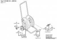 Bosch 0 600 800 309 ASW 55 Wheeled Hose Reel Cart Spare Parts